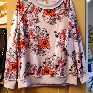 Floral multicolored sweatshirt